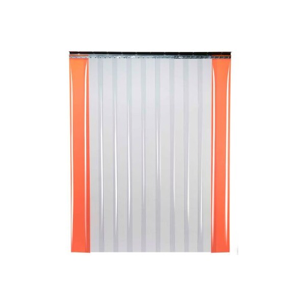 Low Temperature Strip Door - 4W x 8H - 8 Smooth Clear PVC